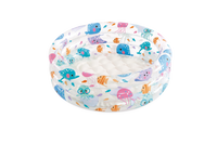 3-ringad babypool med djur, 61x22 cm